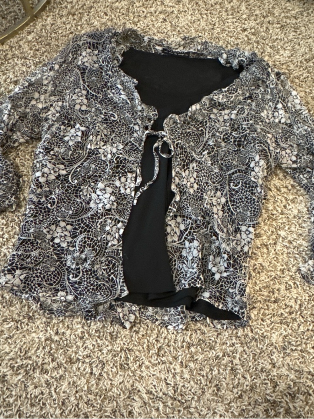 Vintage Floral Blouse
